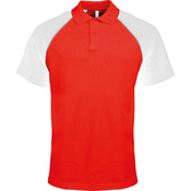 Polo baseball contrast polo shirt