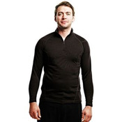 Premium long sleeve base layer zip neck