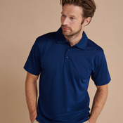 Cooltouch® textured stripe polo