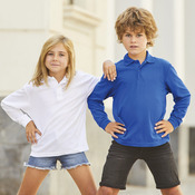 Kids long sleeve 65/35 polo