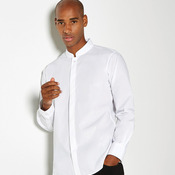 Mandarin collar shirt long-sleeved (tailored fit)