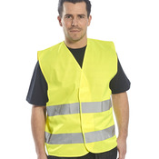 Hi-vis two-band vest (C474)