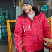 Detachable sleeve workwear parka