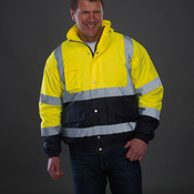 Hi-vis two-tone bomber jacket (HVP218)