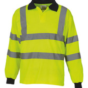 Hi-vis long sleeve polo (HVJ310)